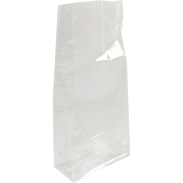 Cellofaan zak langwerpig + karton 3 bierfles
