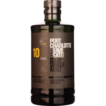 BRUICHLADDICH PORT CHARLOTTE 10 YEARS HEAVILY PEATED 70CL NEW