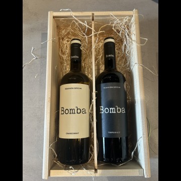 Wijnkist Bomba Chardonnay & Tempranillo