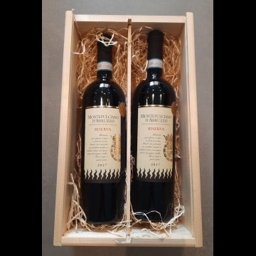 Wijnkist 2 flessen Montepulciano