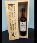 Wijnkist Hundje + Chien Pipi rood