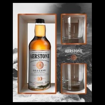 Aerstone Sea Cask Giftpack met 2 Glazen