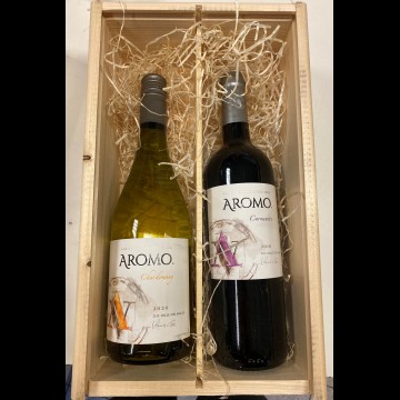 Aromo Chardonnay en Carmenere in kist